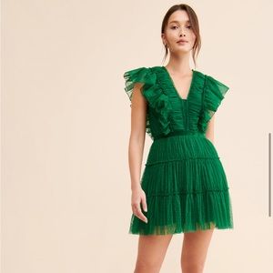 Anthropologie - Tiered Tulle Mini Dress